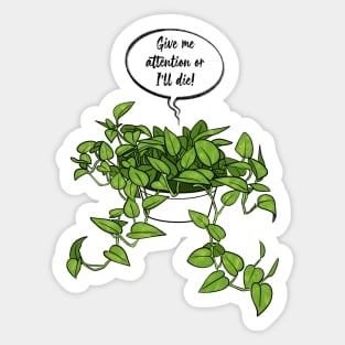 Needy Pothos Sticker